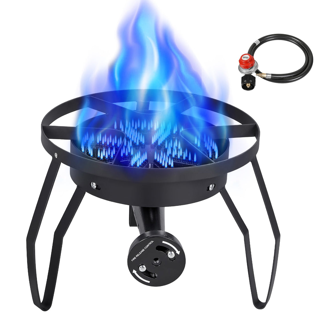 BESTFIRE 200,000 BTU Single Propane Burner Review: From Ignition to Full Flame – Your Guide to Outdoor Wok Cooking