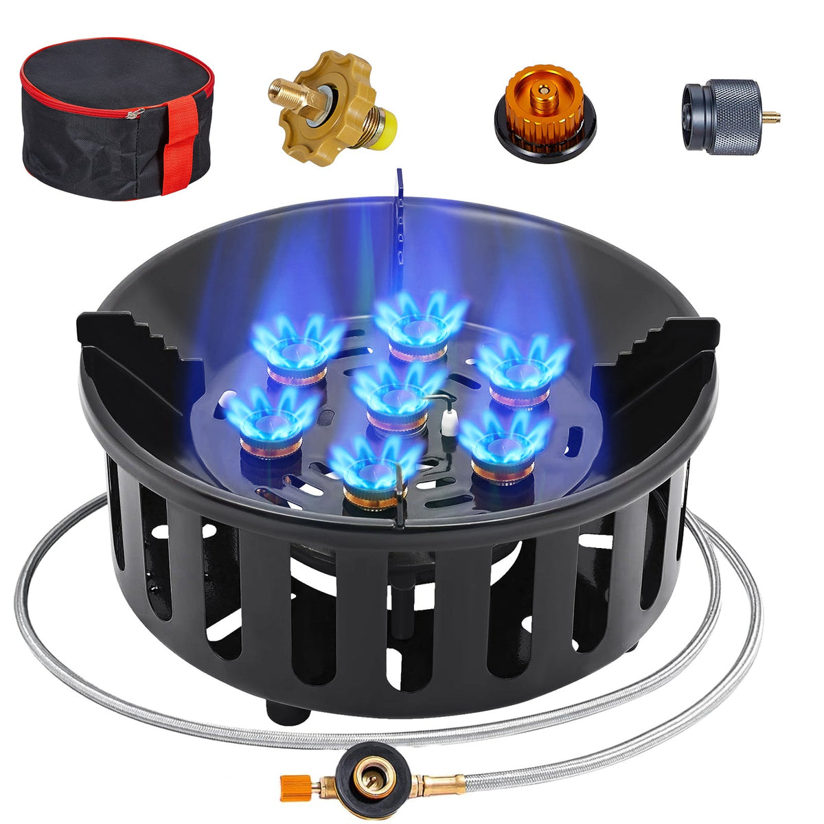 BESTFIRE 72,000 BTU Single Burner Propane Camping Stove – Small Size, Big Power, Your Ultimate Outdoor Cooking Companion