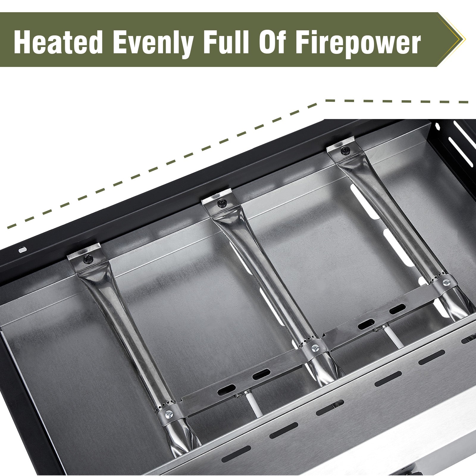 3 Burners Gas Propane Griddle,Outdoor Portable Propane Gas Grill Griddle-30000 BTU, Stainless Steel Flat Top Griddle Station for Kitchen, BBQ, Camping Tailgating 23 Inch Flat Top Grill